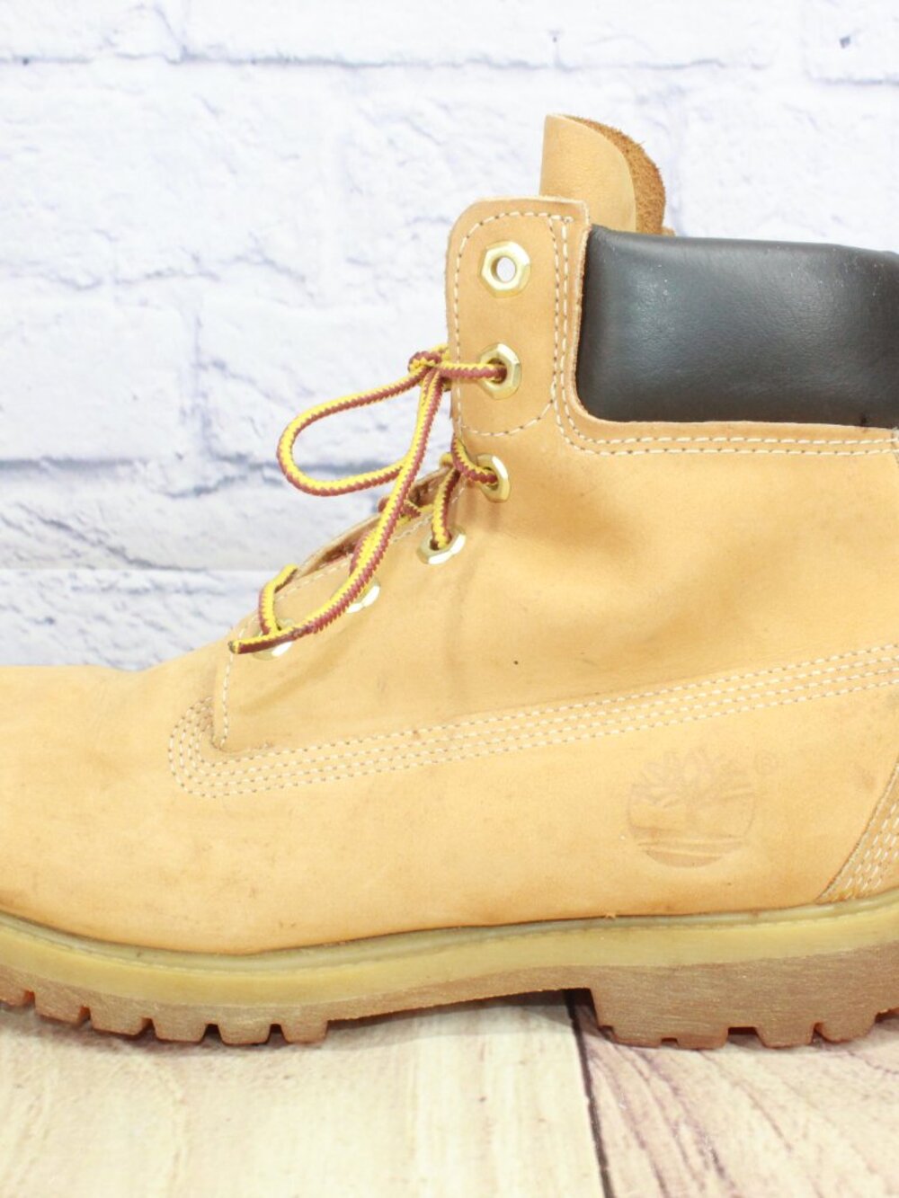Timberland 6 Inch Premium Leather Waterproof Boots Wheat Tan Women's Size 7.5